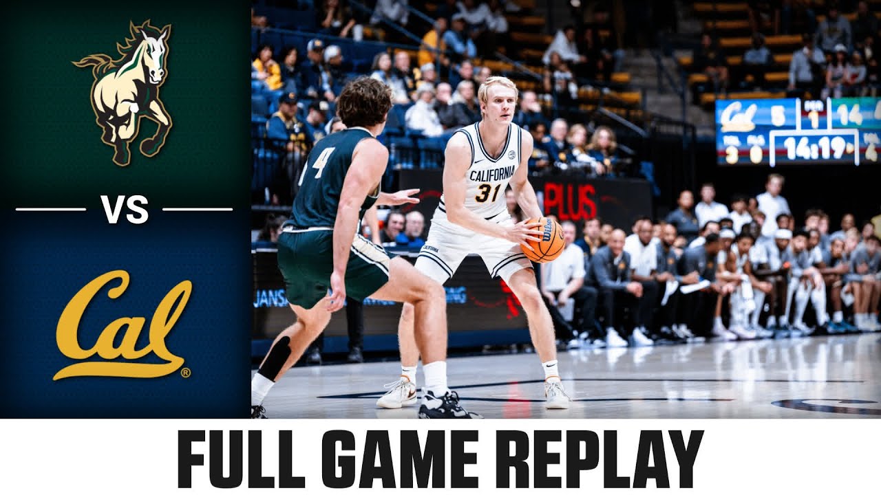 Cal Poly vs. Cal Full Game Replay | 2024-25 ACC Men’s Basketball