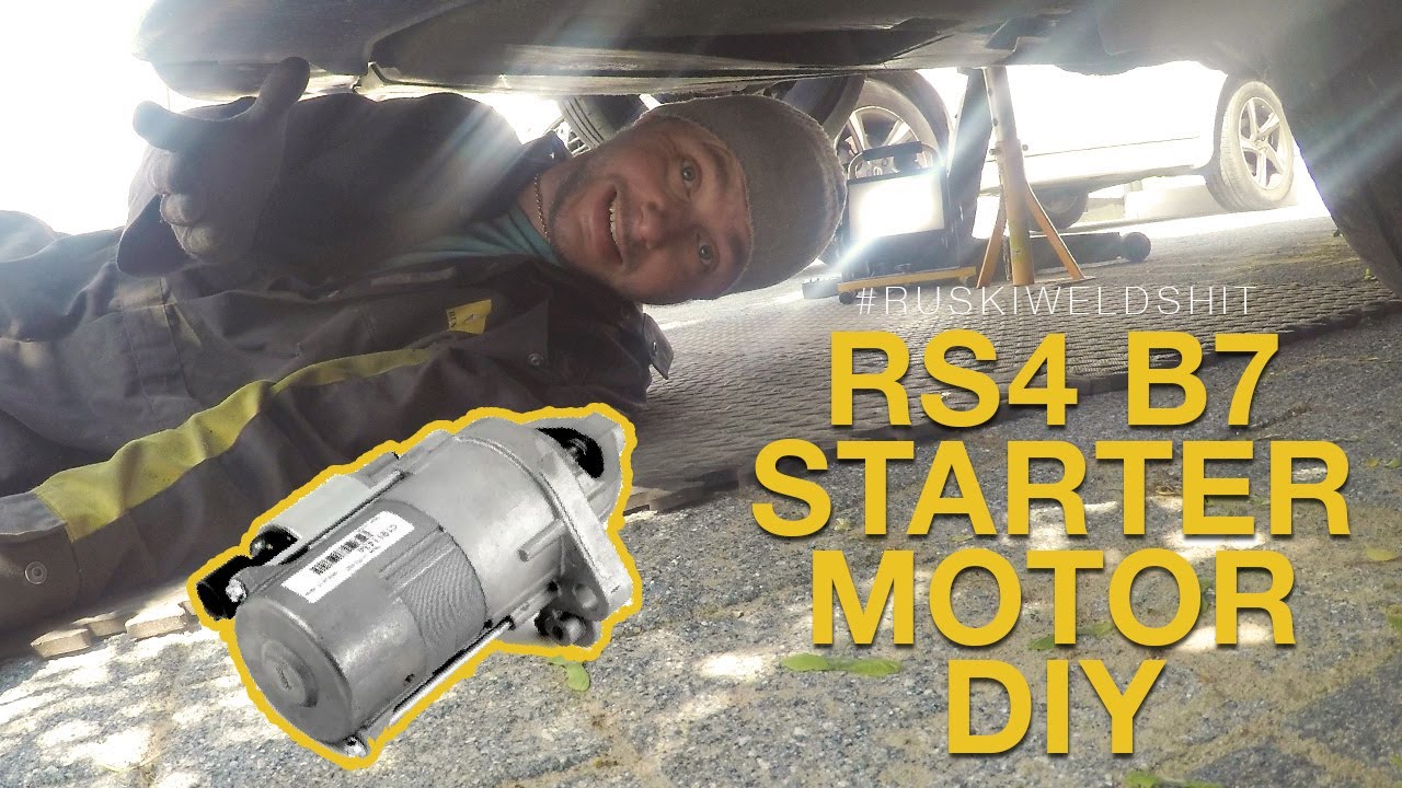 Audi RS4 B7 - 4.2 V8 - Замена стартера своими руками. Как заменить стартер на Audi RS4
