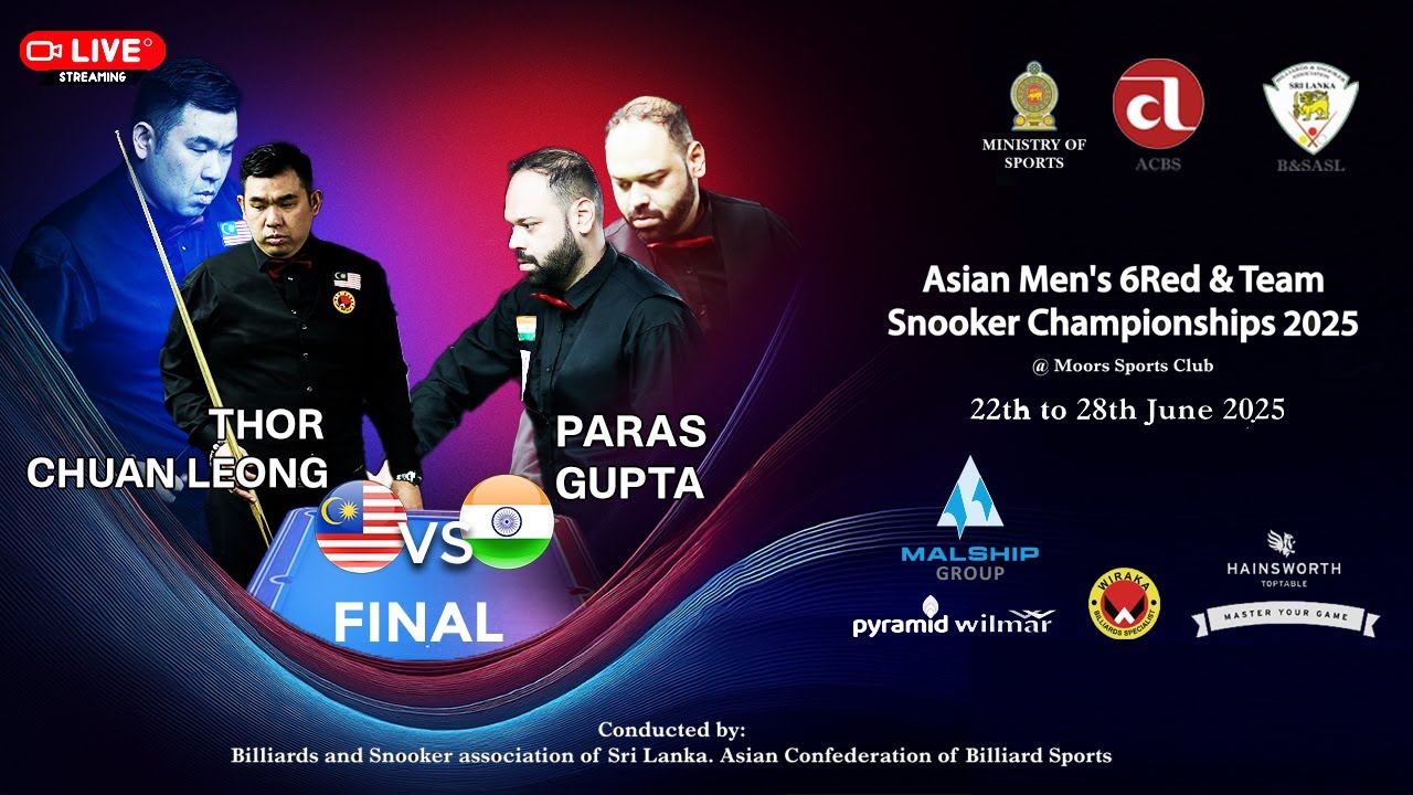 ASIAN MEN'S 6Red SNOOKER CHAMPIONSHIP 2025 FINAL
