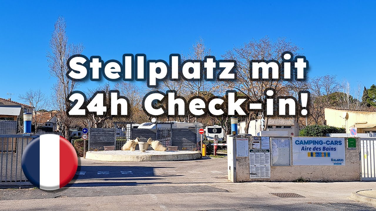 Wohnmobil Stellplatz Balaruc-les-Bains, Frankreich - Etappenplatz nach Spanien Winter 2023