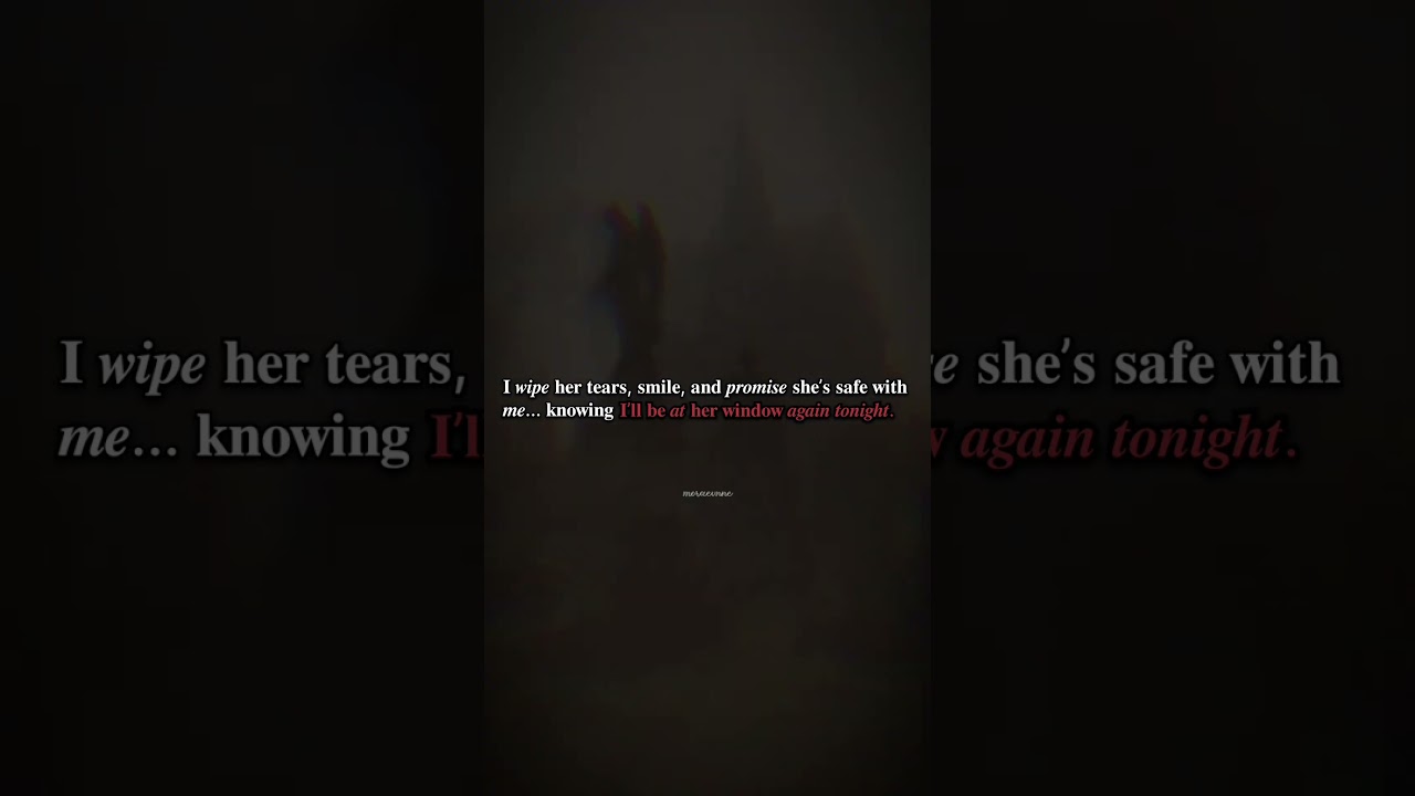 She runs to me. From me. 
