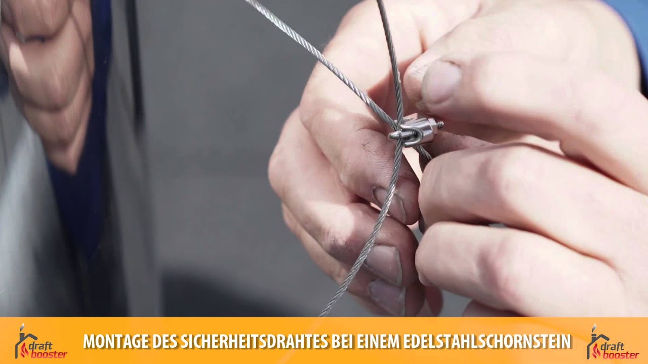 Draftbooster - Installierung auf dem Schornstein