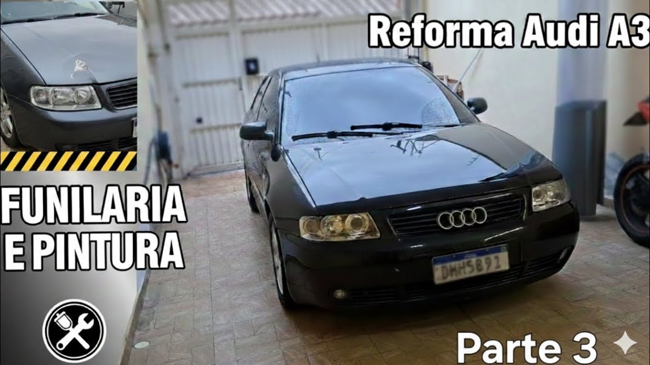 Ep 3 Reforma Audi A3 (alinhamento e funilaria frente)