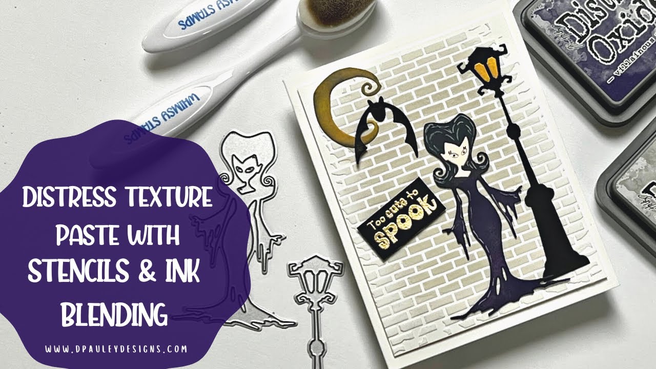Distress Texture Paste with Stencils & Ink Blending