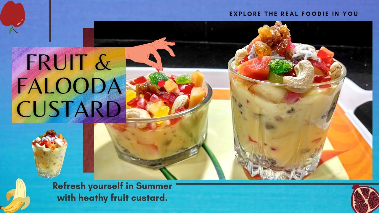 Falooda - Fruit Custard Recipe | Summer Special Dessert Recipe | Food Craviotic | Amit Advani
