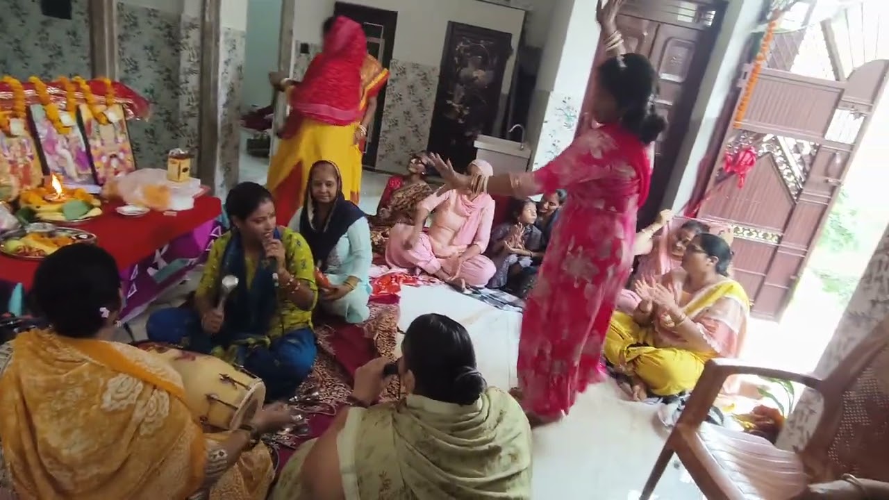 🌹 माता रानी भजन 🌺🥰(मैं नाचू तेरे अंगना में) कीर्तन वीडियो 🙏