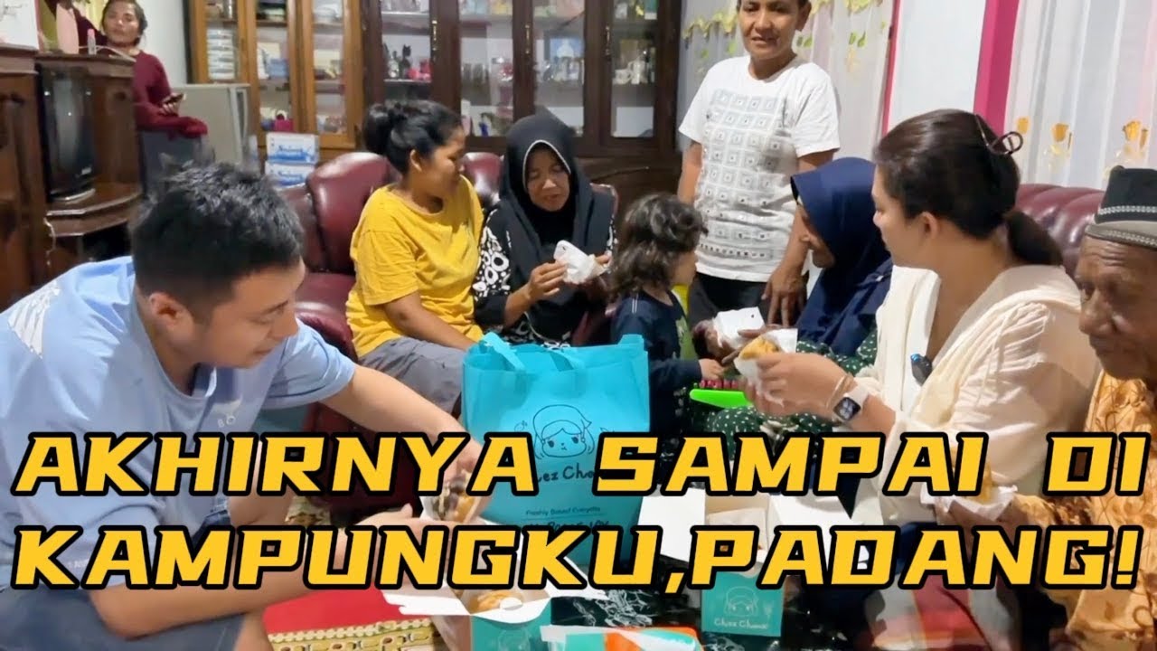 AKHIRNYA SAMPAI DI KAMPUNGKU,PADANG! DIJEMPUT ADIK PEREMPUAN DAN KELUARGANYA PULANG KE RUMAH BERSAMA
