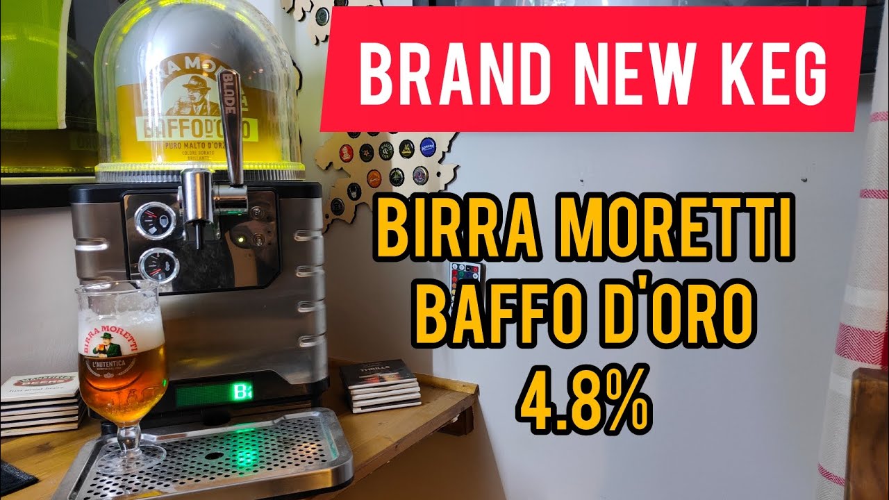 Birra moretti baffo d'oro 4.8% - Heineken blade - review No. 1174