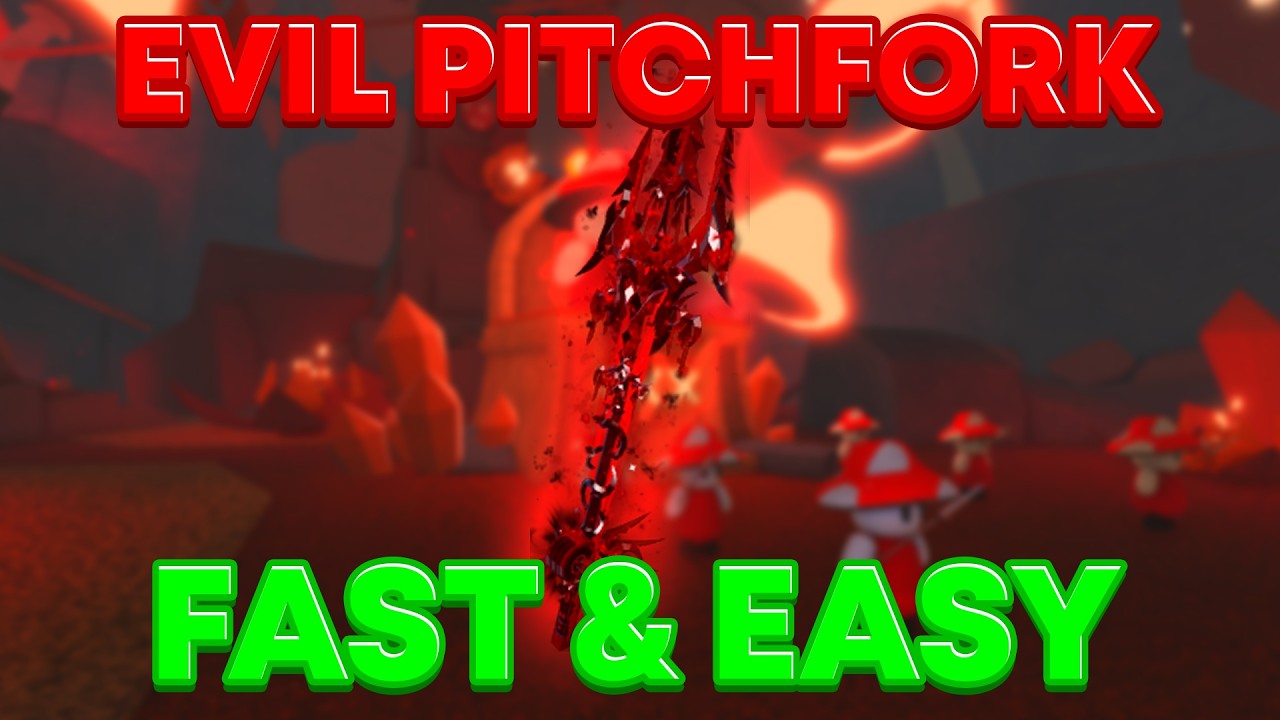 FASTEST Way To Get EVIL PITCHFORK ROD in FISCH Roblox!
