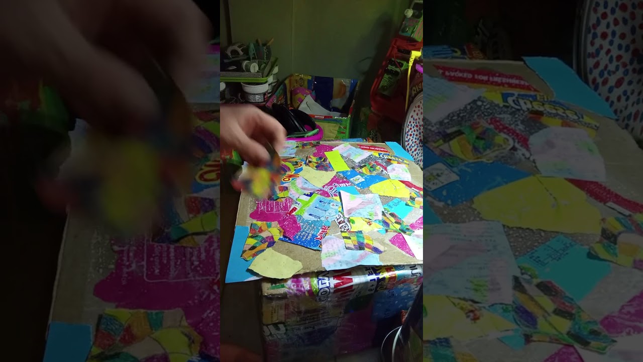 Pizza Box Collage work 