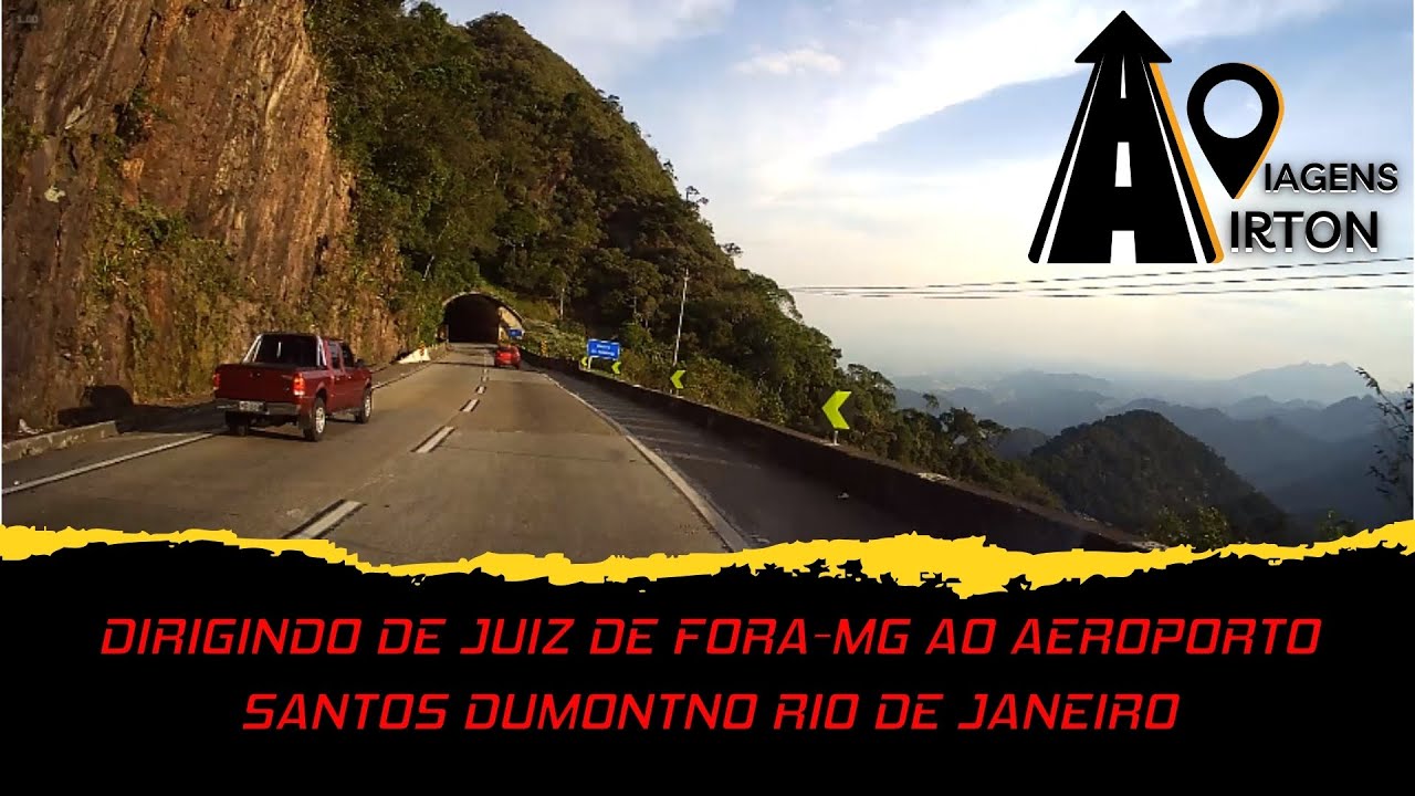 DIRIGINDO de Juiz de Fora-MG ao AEROPORTO de SANTOS DUMONT no RIO de JANEIRO