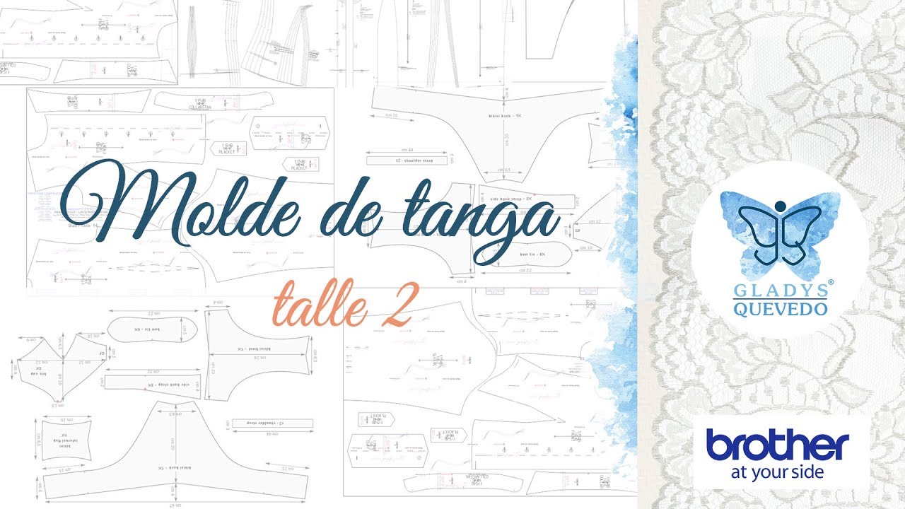 Molde de tanga talle 2 - Gladys Quevedo