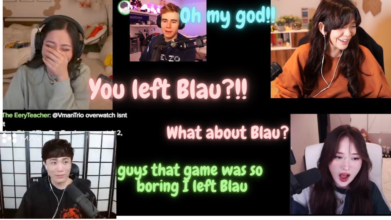 Fuslie, Tina can't stop laughing after Sykkuno abandoned Blau.