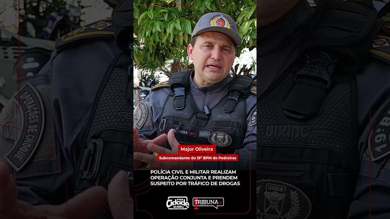 Pol&iacute;cia Civil e Militar realizam opera&ccedil;&atilde;o conjunta e prendem suspeito por tr&aacute;fico de drogas