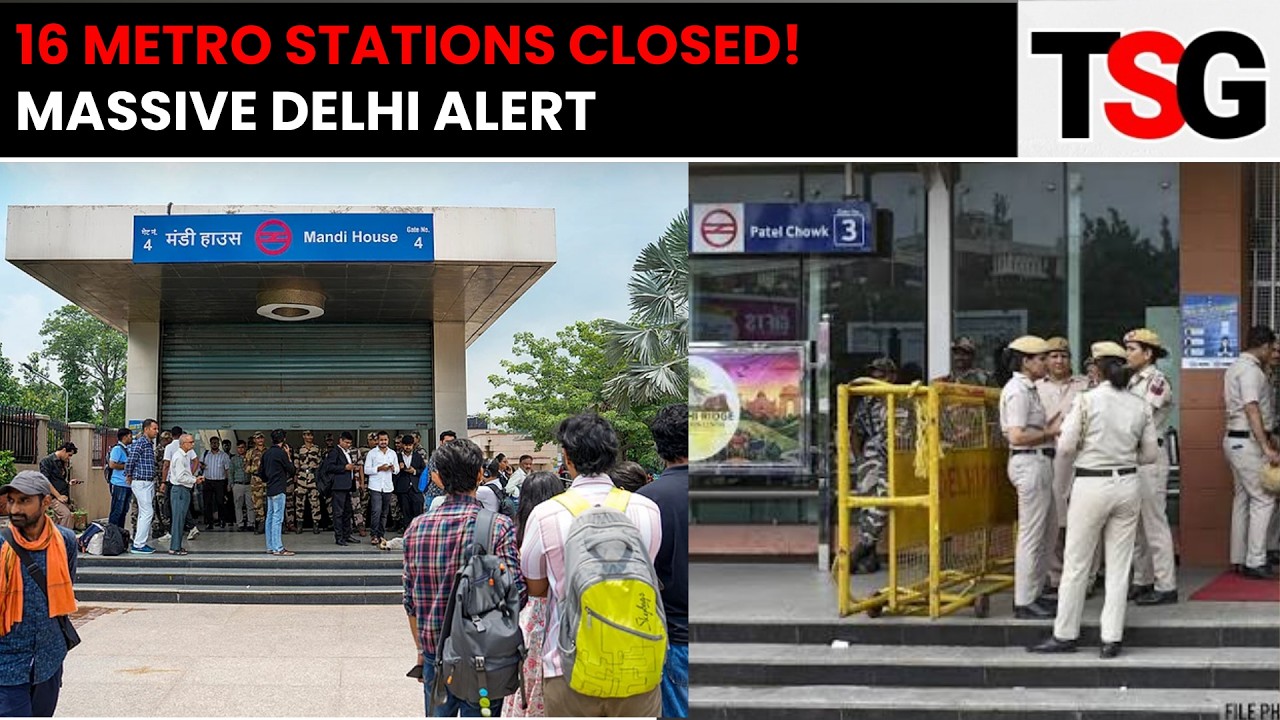 Delhi Metro Shuts 16 Stations Including Rajiv Chowk Amid Security Alert | CJP Protest  | TSG
