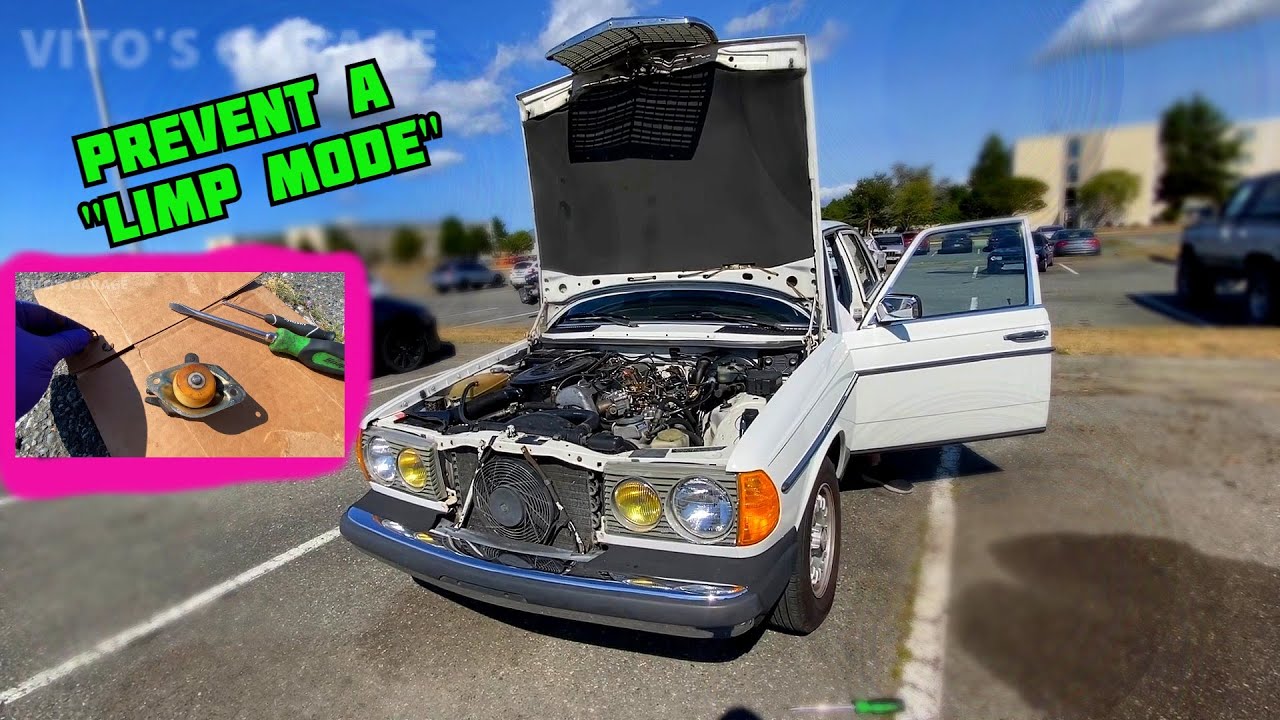 Замена втулки крепления педали газа на белом Mercedes W123 + бонусные видео