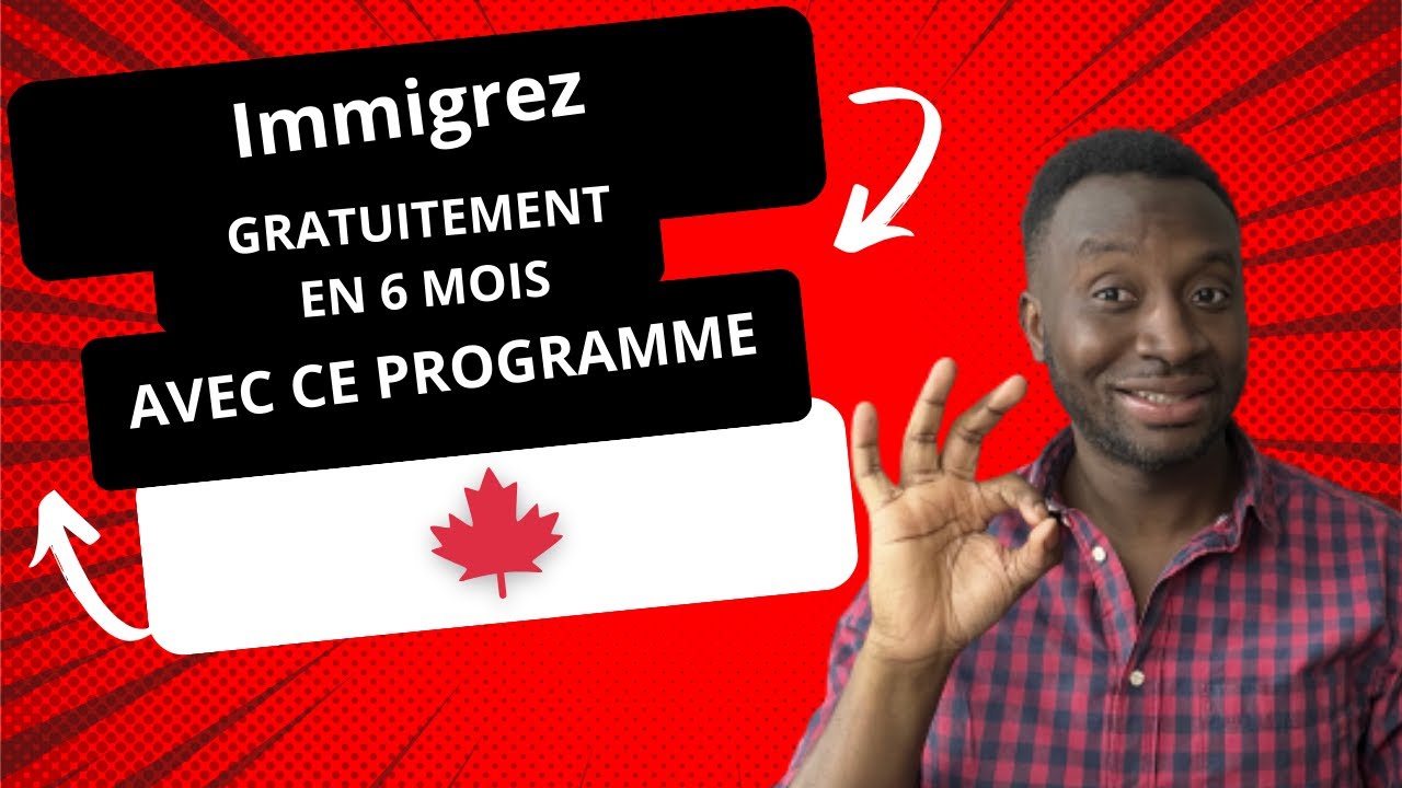 La MARCHE À SUIVRE POUR  IMMIGRER GRATUITEMENT Au 🇨🇦 EN 6 MOIS AVEC LE PICA