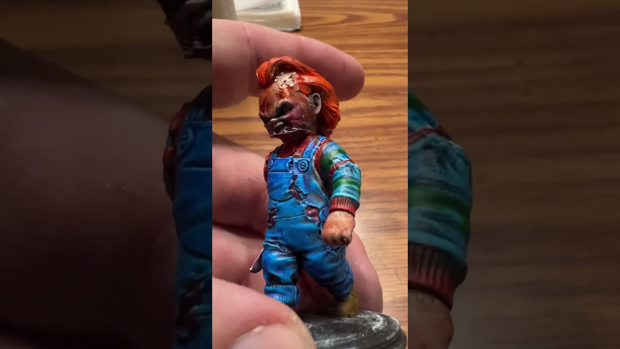 #Chucky from #Childsplay. He&rsquo;s your best friend! #horror #minipainting #laughingrogue