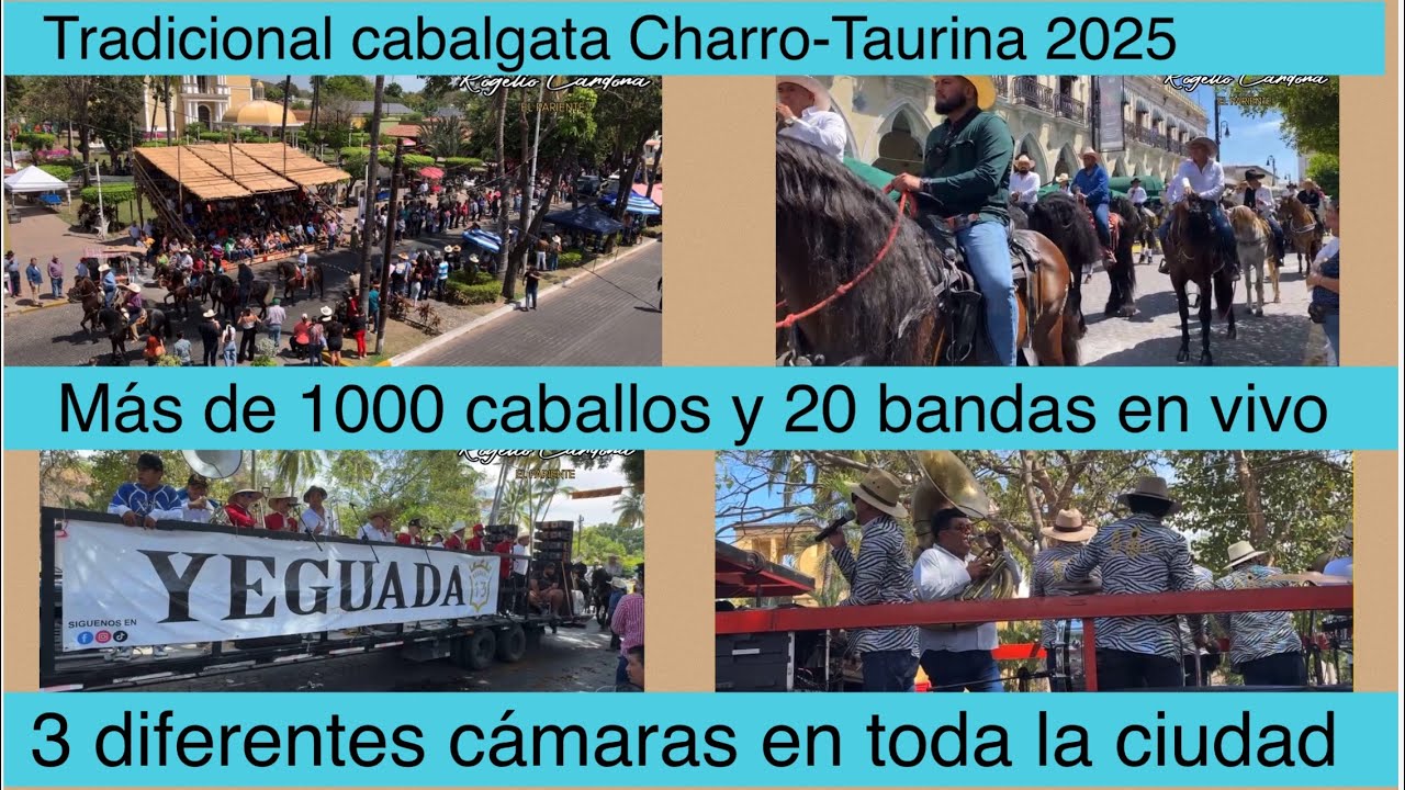 VILLA DE ÁLVAREZ Colima, tradicional cabalgata charro/taurina 2025. Mas de 1000 mil caballos 😱