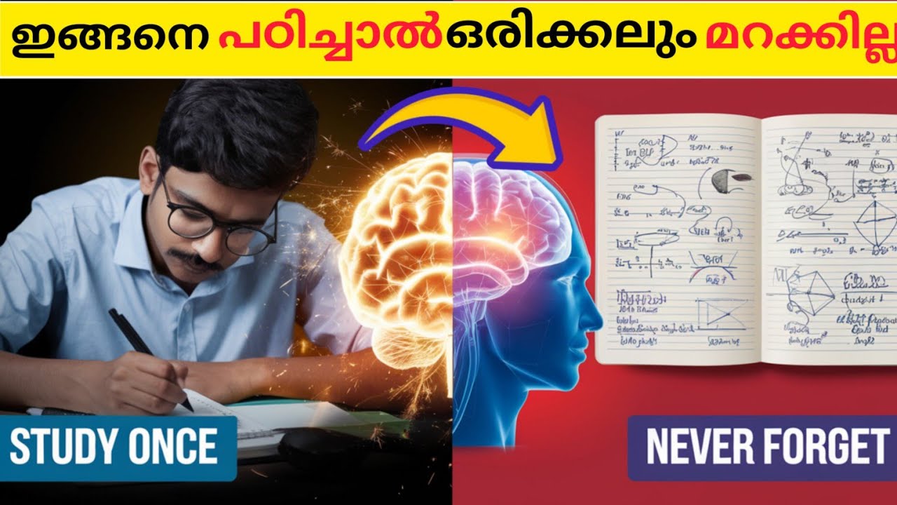 ഇങ്ങനെ പഠിച്ചാൽ മറക്കില്ലUnlock the secrets to a super memory! 🧠✨#MemoryHacks