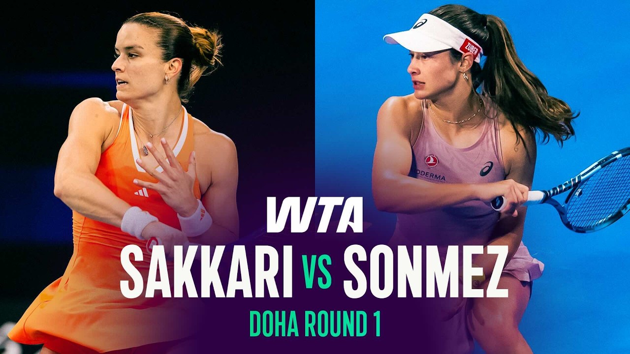 Maria Sakkari vs. Zeynep Sonmez | 2026 Doha Round 1 | WTA Match Highlights