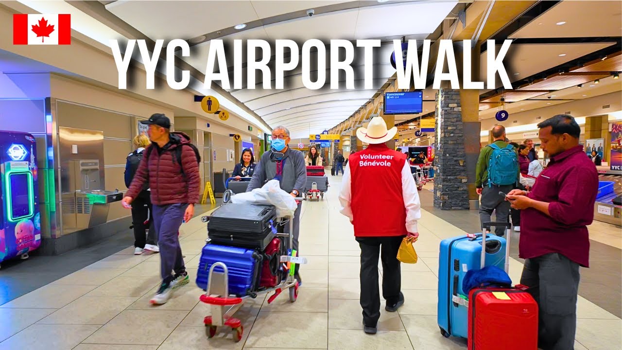 Calgary International Airport (YYC) 4K Walking Tour 🇨🇦 | Full Airport Walk