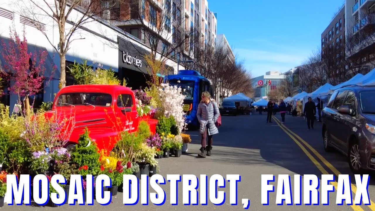 Walking Northern Virginia: Mosaic District, Fairfax | Art Blooms at Mosaic Festival | April 2022