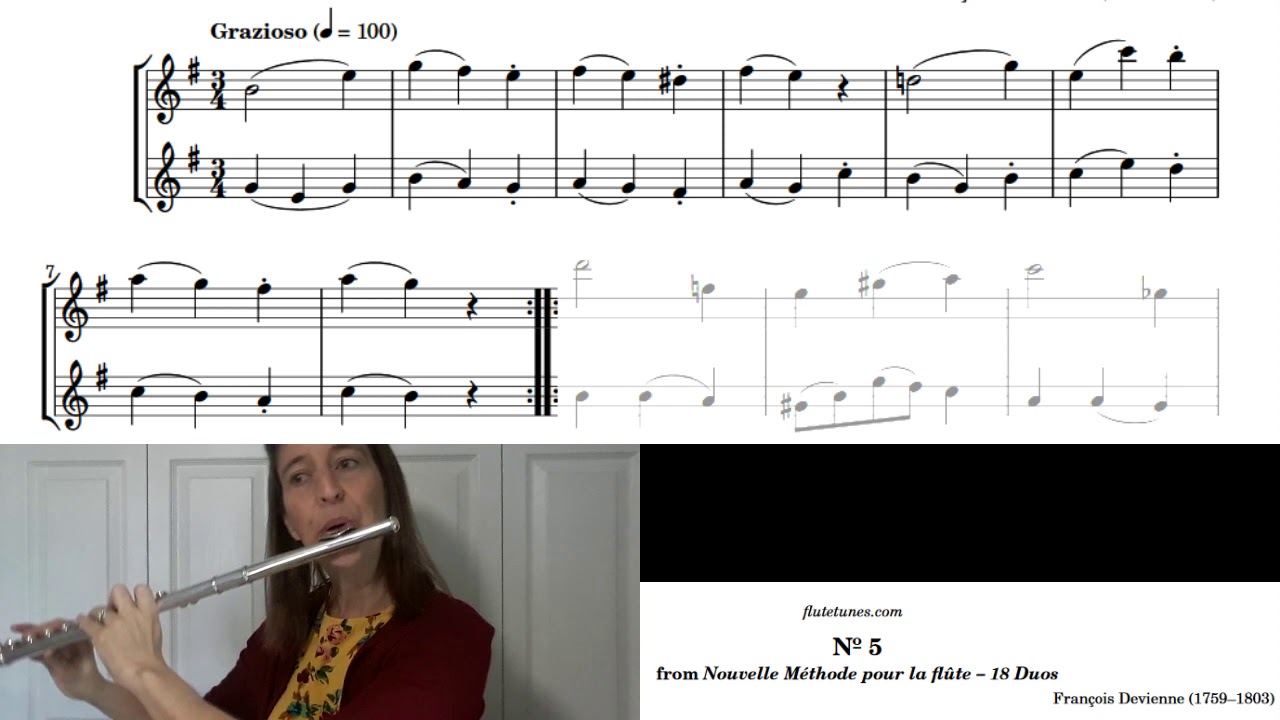 Devienne: Duet No. 5 (Play Along) in Em