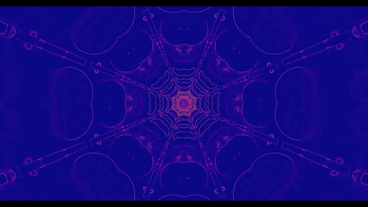 10 hours Blue Violet Neon Tunnel Web Pattern 4k uhd 60fps screensaver Vj clip