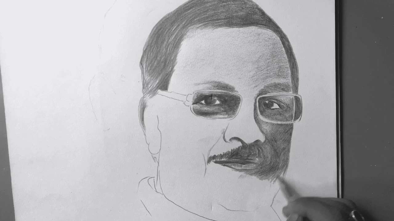 Moloy Ghatak, pencil rendition