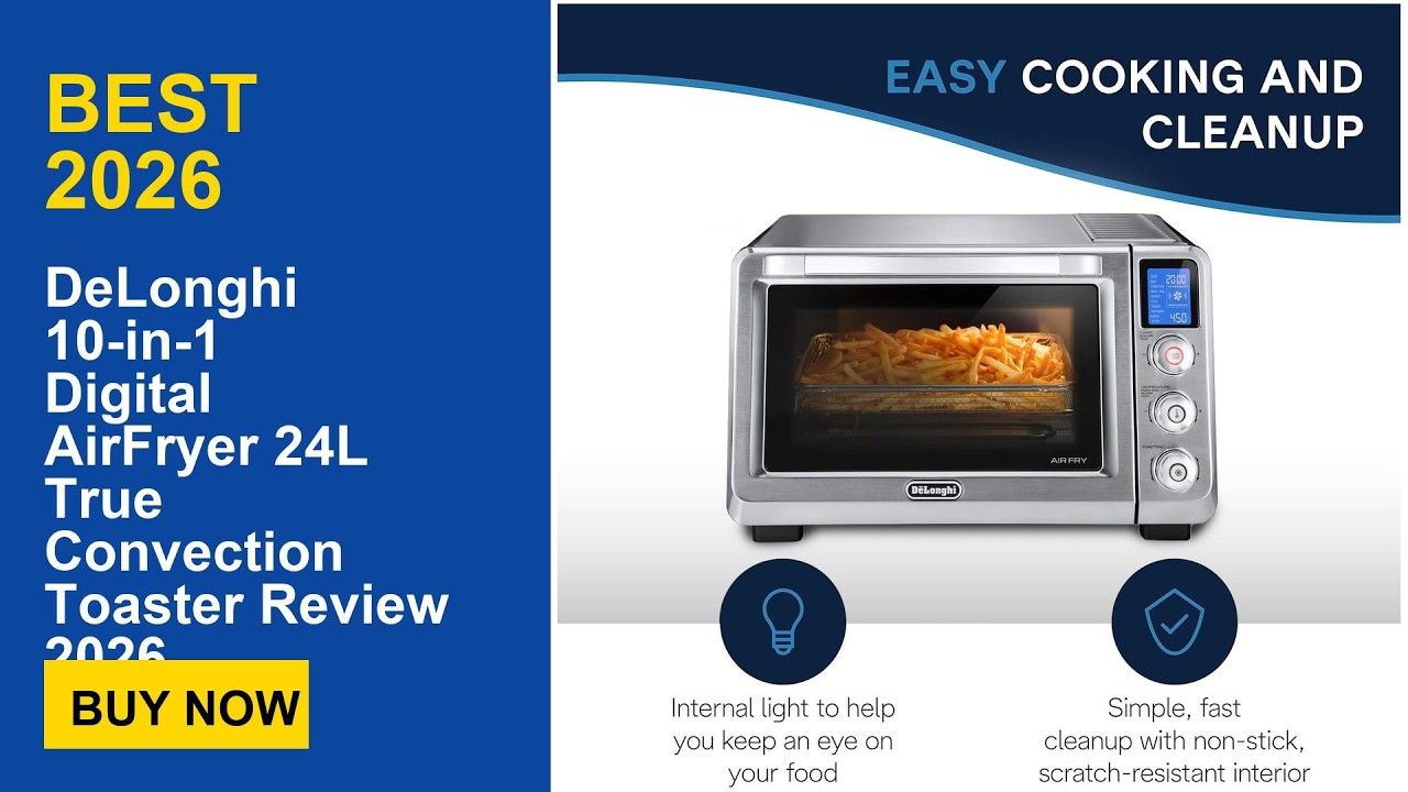 DeLonghi 10-in-1 Digital AirFryer 24L True Convection Toaster Review 2026