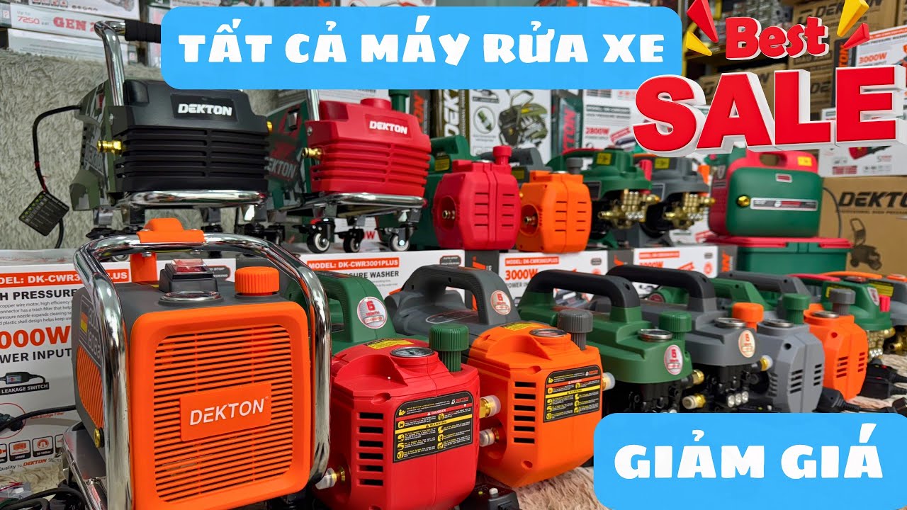 🔥 GIẢM GIÁ KHỦNG💥 Máy Rửa Xe Gia Đình Dekton – Moto Dây Đồng 100%, Bảo Hành Lâu Dài, Giá Cực Tốt!