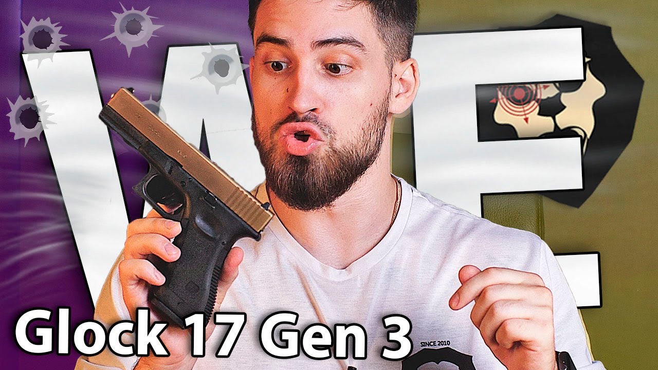 Страйкбольный пистолет WE Glock 17 Gen 3 (6 мм, GBB, Blowback, Titanium Gold) видео обзор