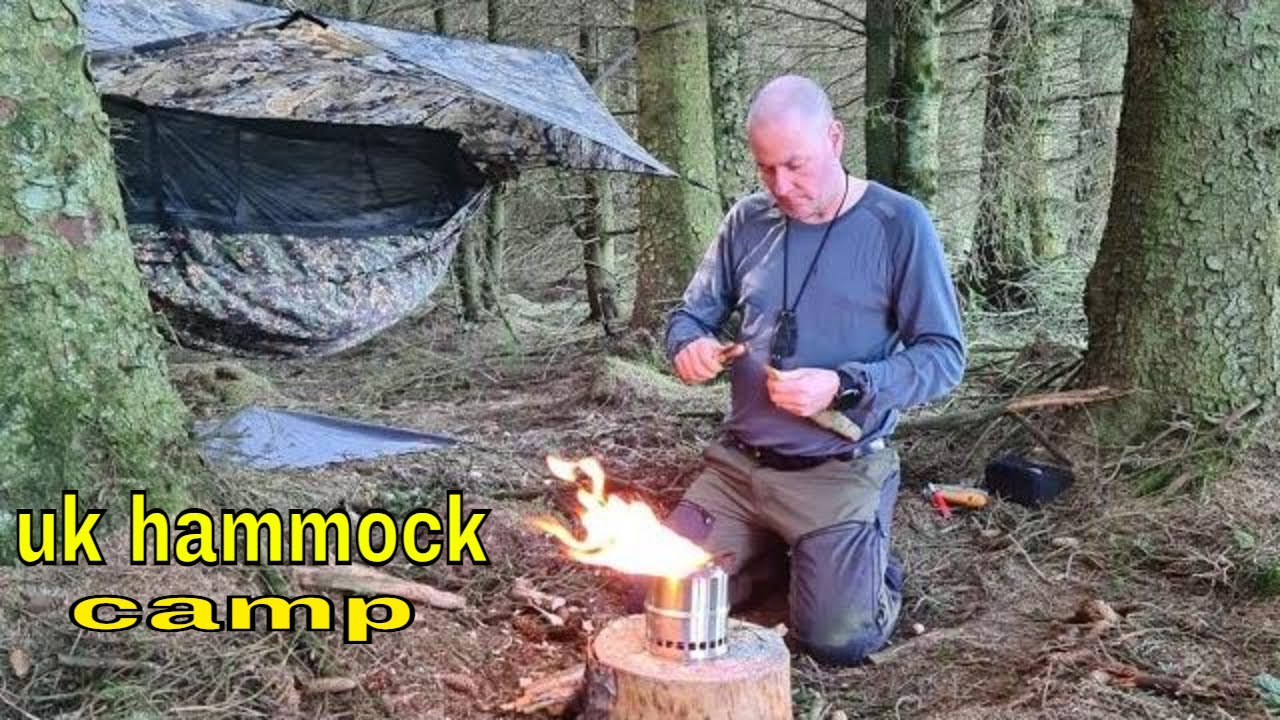 HAMMOCK CAMP HARWOOD FOREST   dd superlight hammock and tarp