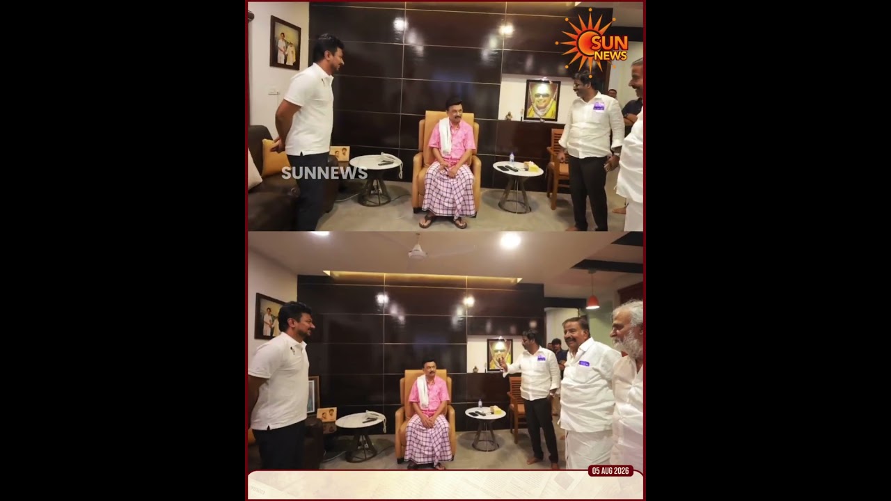 Udhayanidhi Stalin Meet's MK Stalin | DMK | Chennai | Sun News