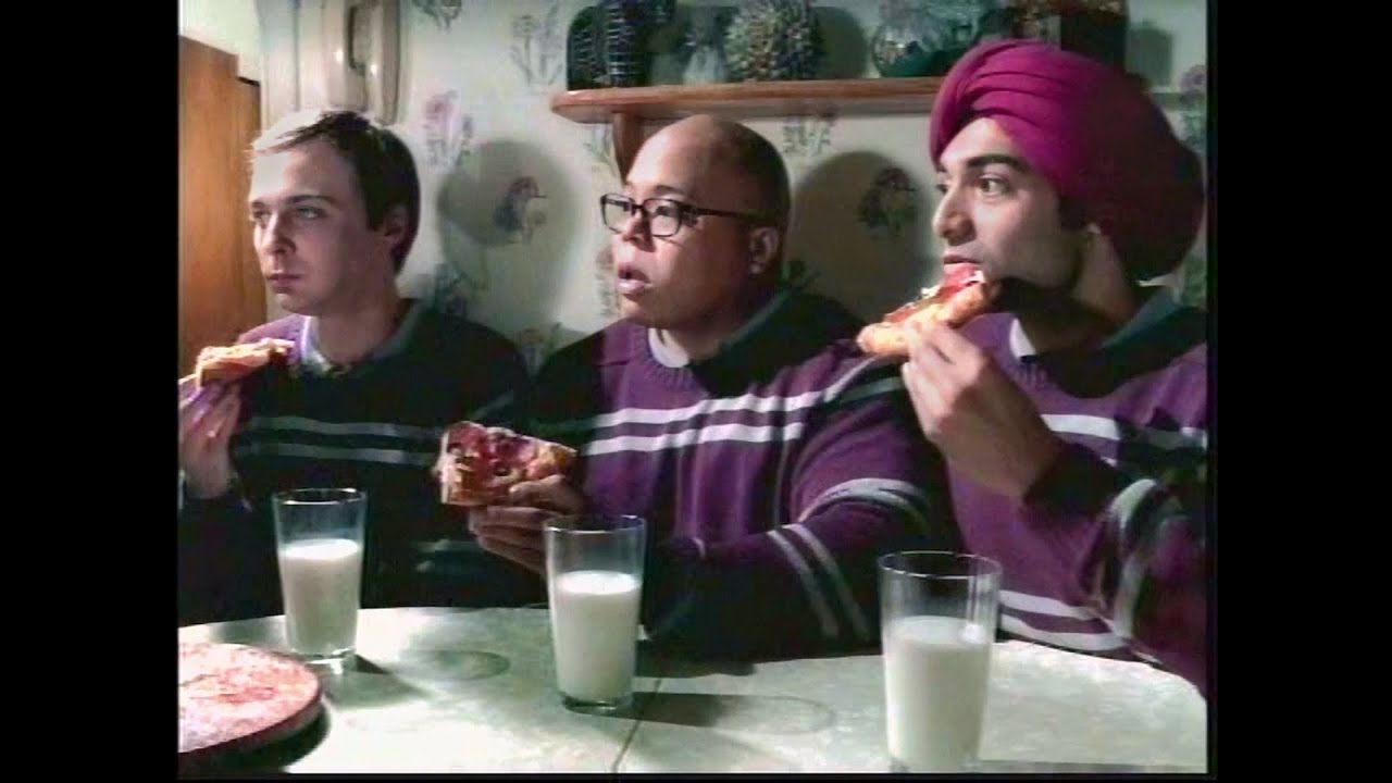 DiGiorno Pizza (Jim Parsons) Triplets Laugh Ending Commercial, The WB KBWB 20 (Oct 23, 2003)