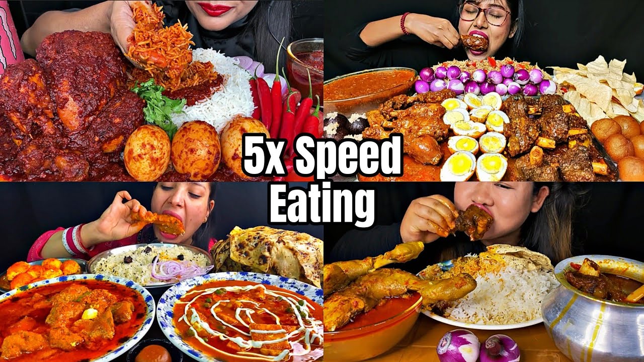 ASMR:Eating Spicy🔥🔥🔥Chicken Kosha Curry With Basmati Rice Butter Paneer & Salad Indian food Mukbang