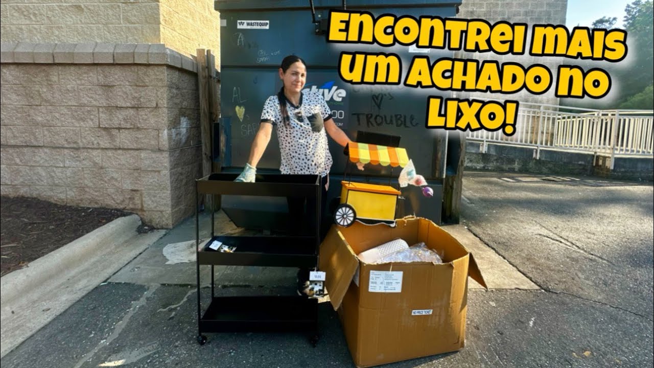 Dumpster Diving! Encontrei mais um achado no lixo!🇺🇸