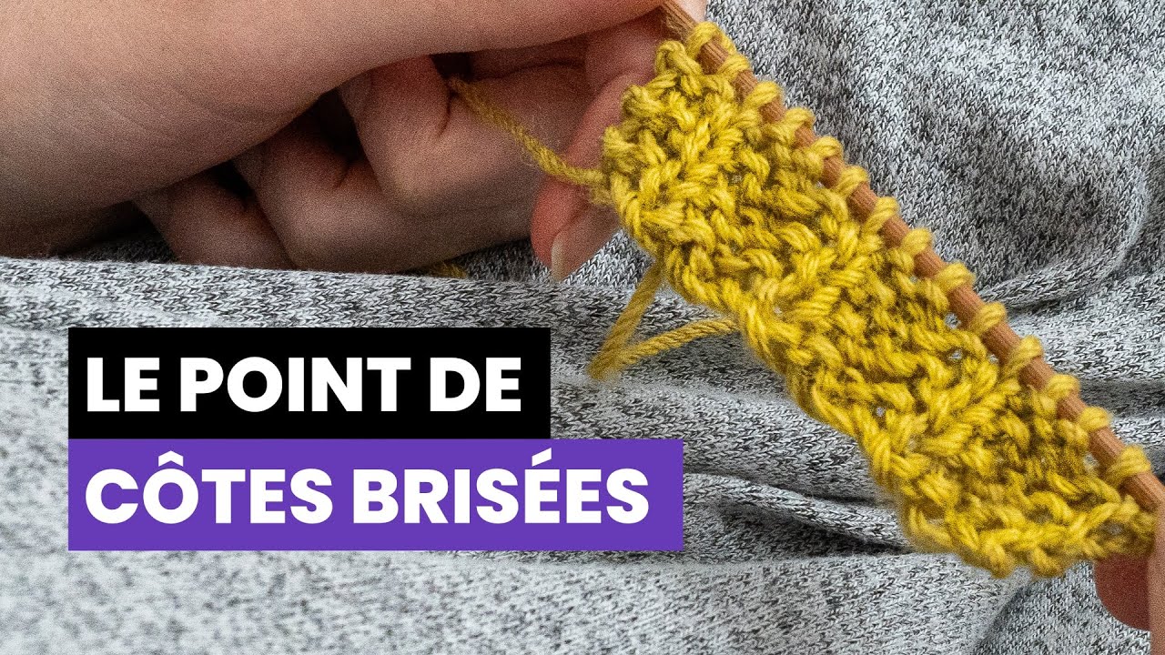 Comment tricoter le point de côtes brisées ? - Point reversible