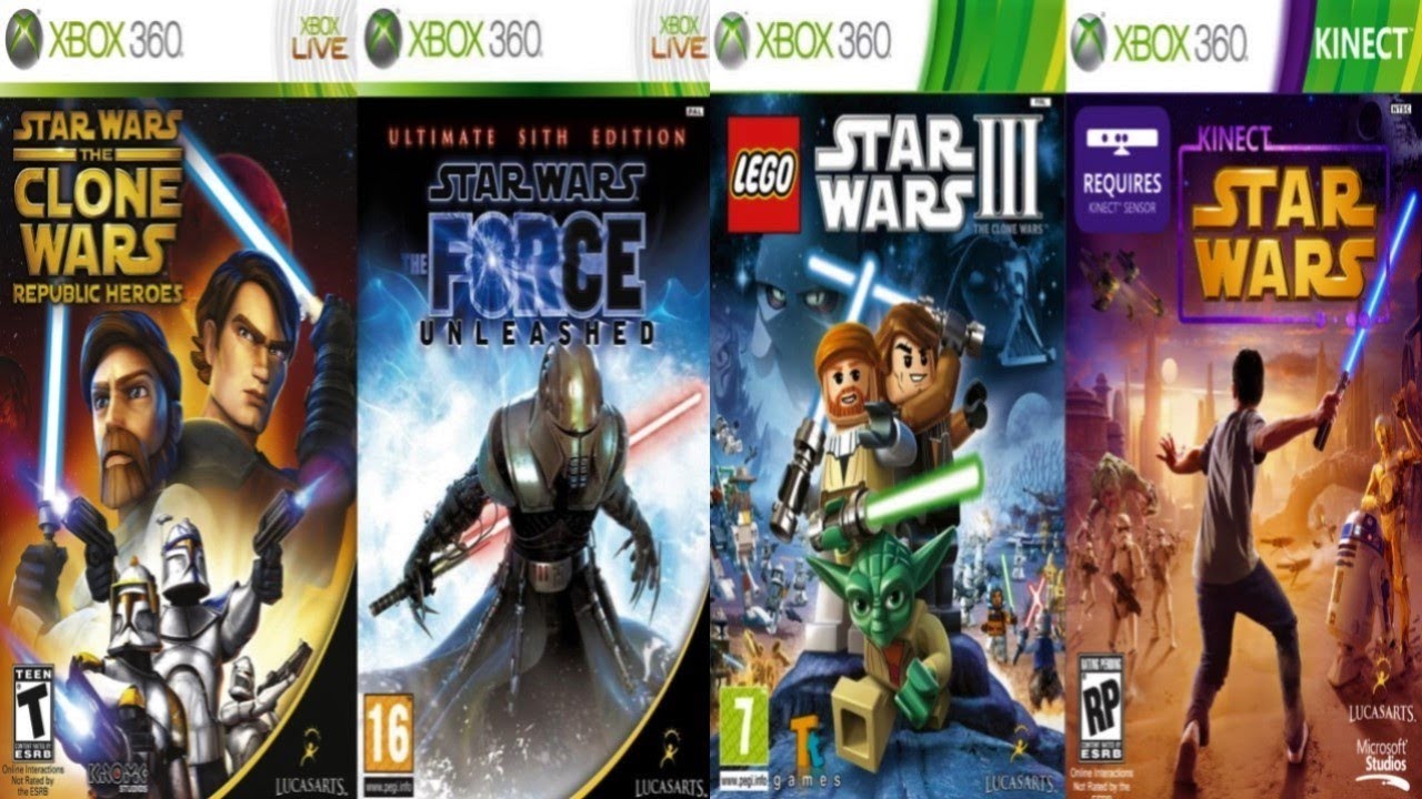 All Star Wars Games for Xbox 360