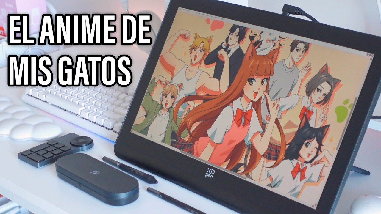 SI MIS GATOS FUERAN PERSONAJES DE ANIME lol - XP PEN Artist Pro 19 Gen 2