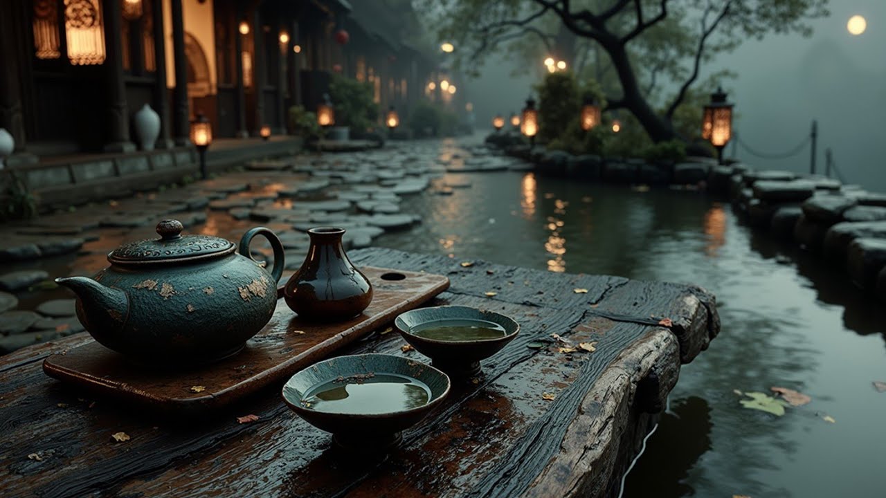 Traditional Asian Tea Garden Music for Relaxation & Focus ~ Soothing Chinese Zither Journeys
