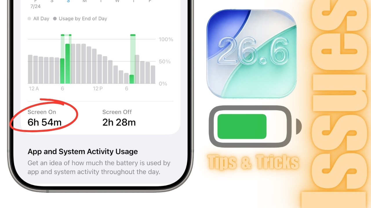 iOS 26.6: Как исправить проблемы с аккумулятором (советы и хитрости)