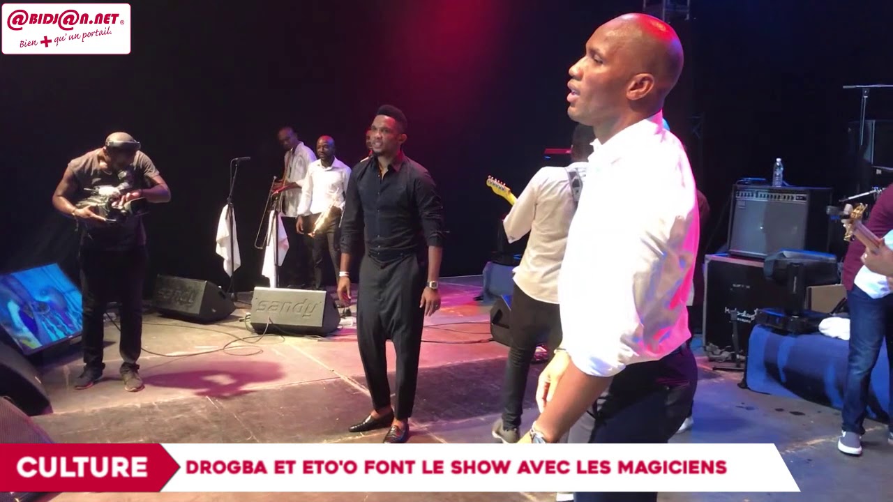 Concert : Drogba et Eto'o font le show au réveillon magique des Magiciens