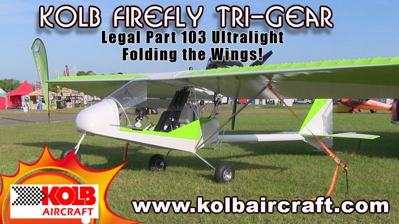 Kolb Aircraft, Kolb Firefly, складывающиеся крылья и хвостовое оперение, для перевозки на трейлер...