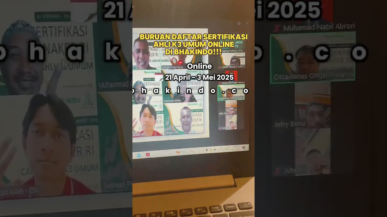 PELATIHAN AHLI K3 UMUM ONLINE APRIL 2025