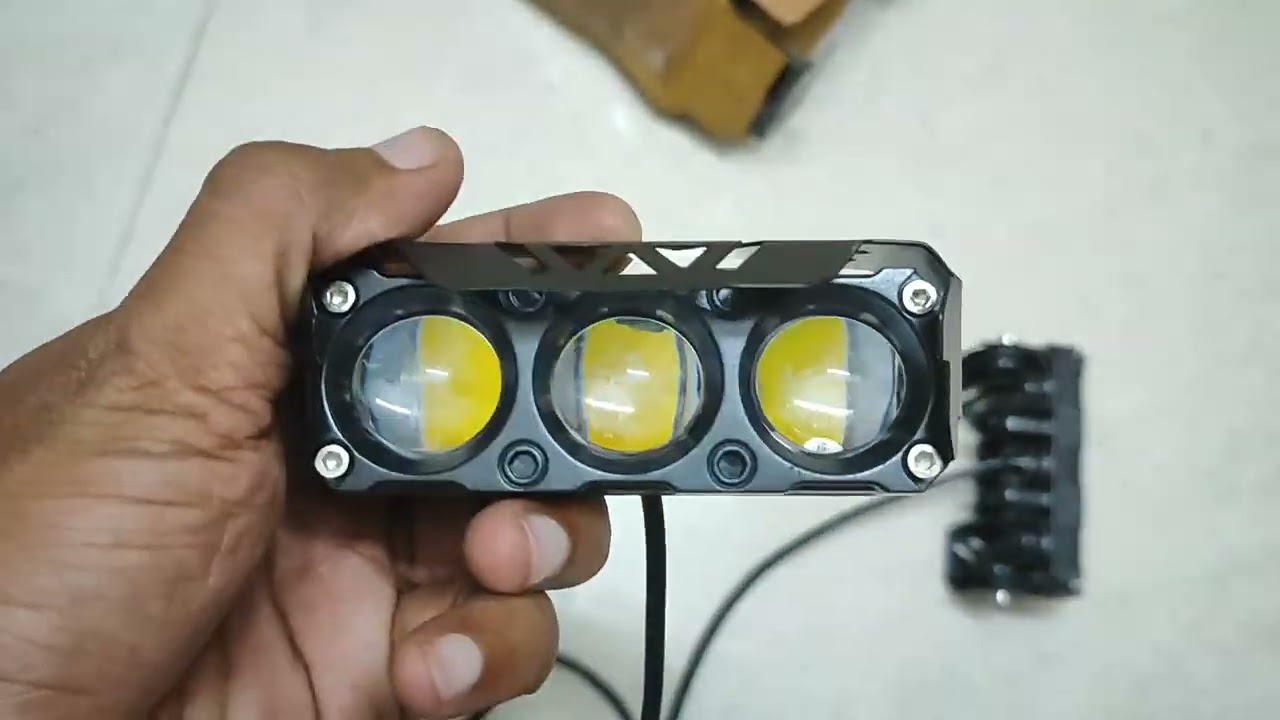 Fog Light modification in bike | 3 lens Fog light universal | Fog Light installation. 