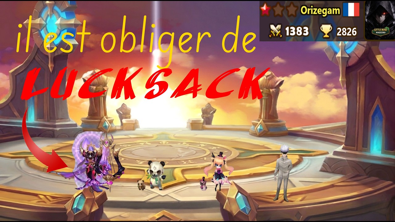 Obliger de lucksack avec sa draft exodia?! - Summoners War - G1 RTA