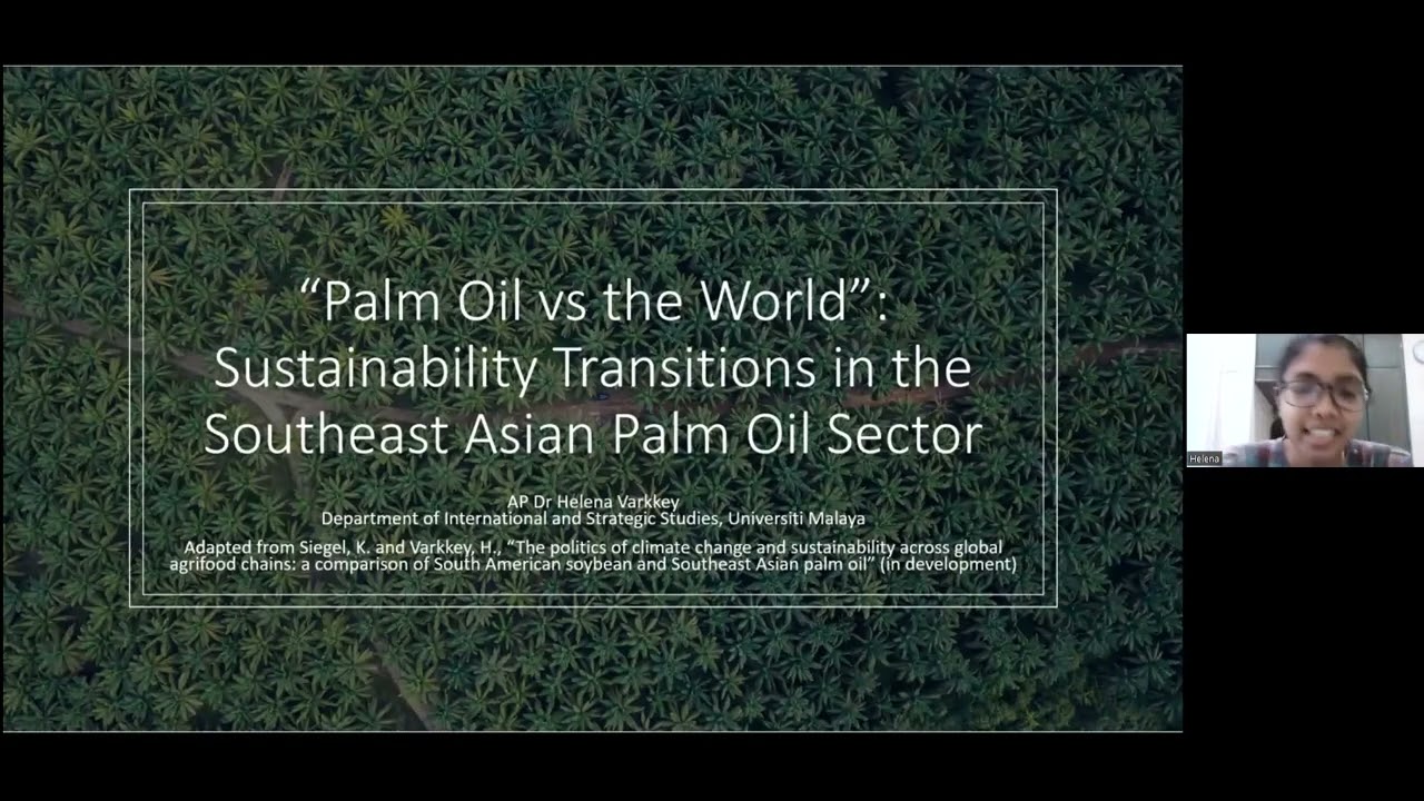 GSE 23.08.22: Sustainability Transitions in the Southeast Asian Palm Oil Sector