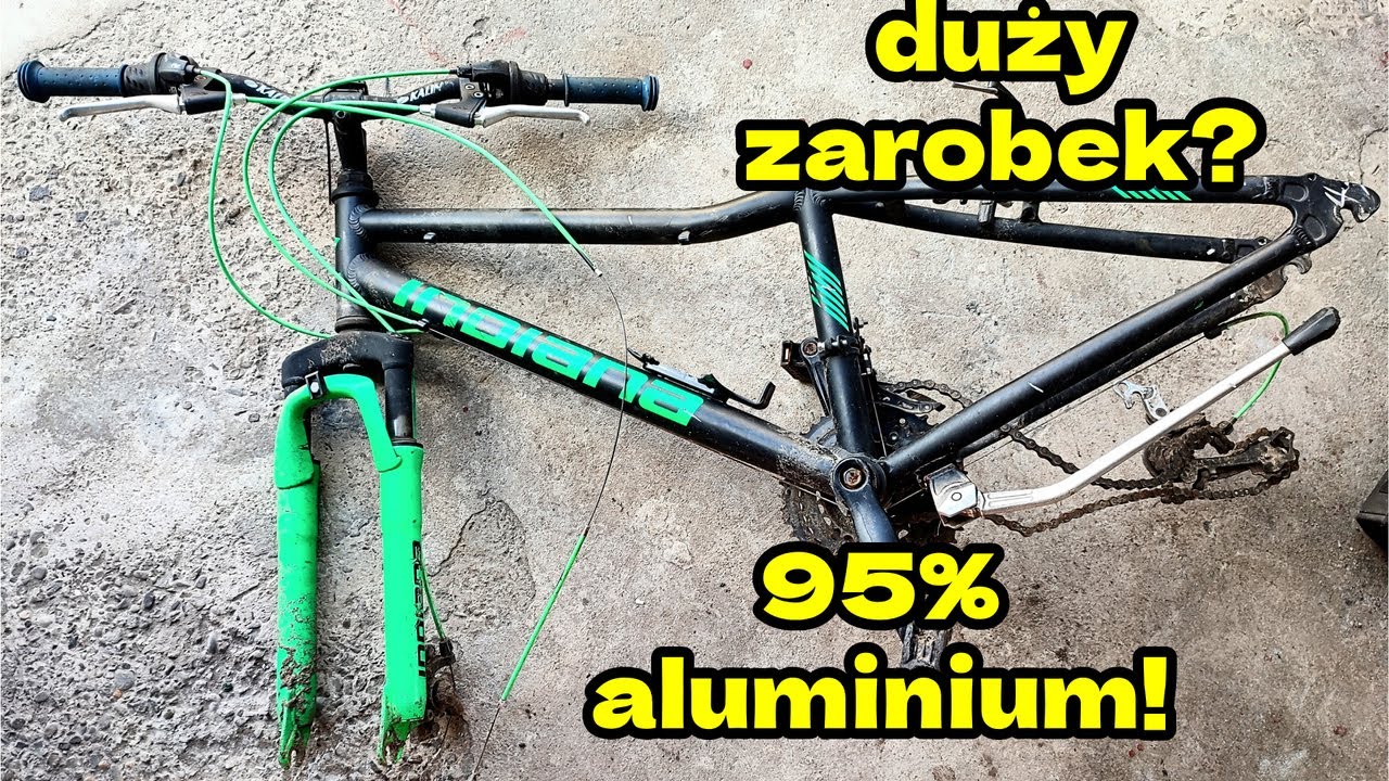 Aluminiowy rower na złom, ile zarobimy z aluminiowego roweru?